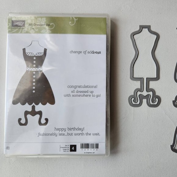 Stampin Up All Dressed Up and Dress Up dies bundle